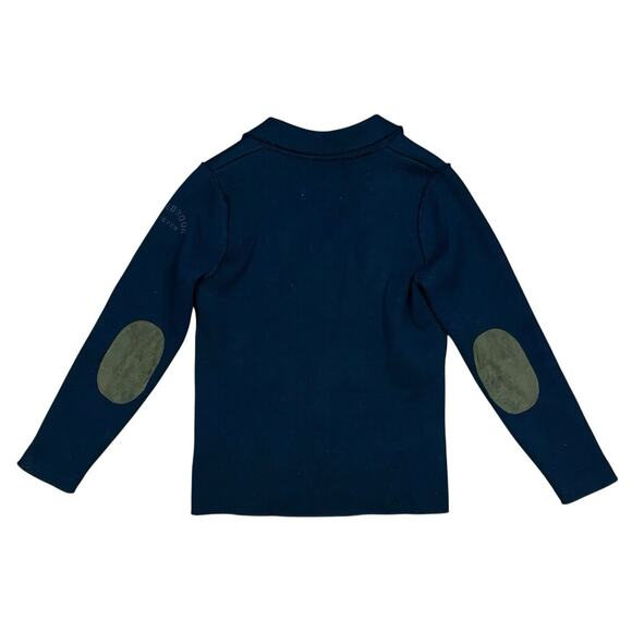 Holbrook Sweden Pernilla Blue Casual Blazer Jacket Elbow Patch Size Medium - Picture 4 of 9